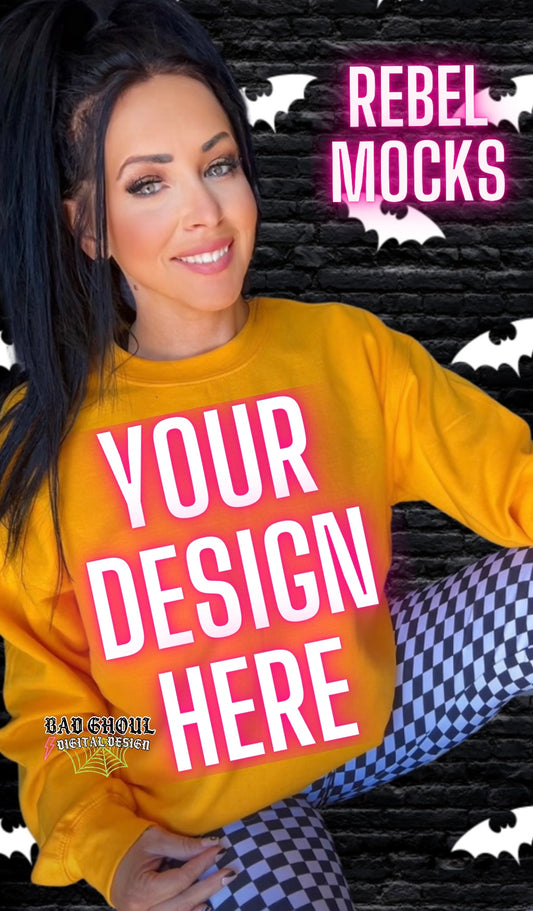 Gildan Gold Crew Neck Trendy Model Mock