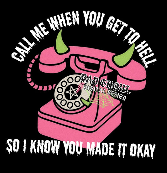 Call Me PNG Download Black Fabric Only