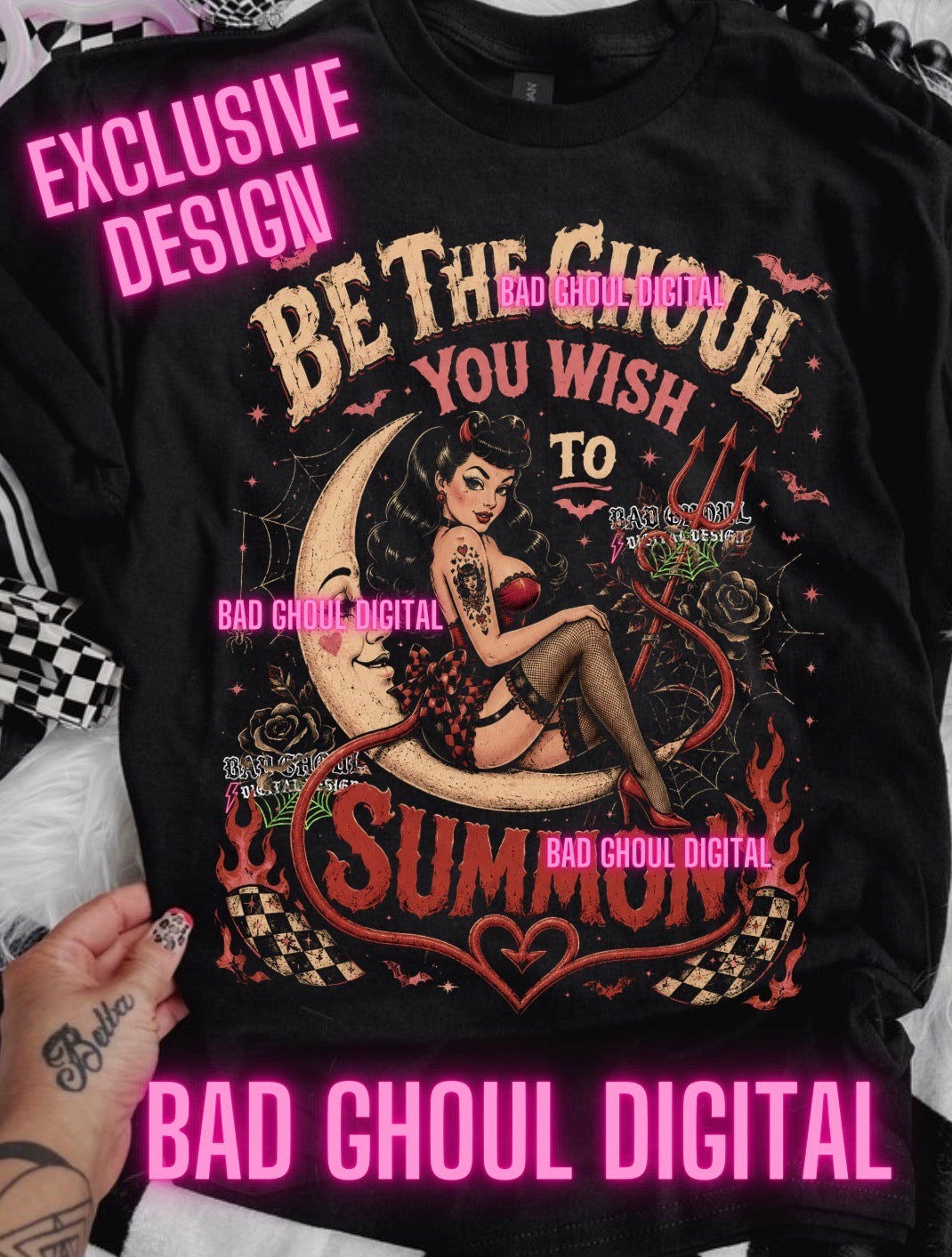 EXCLUSIVE | Be the Ghoul| PNG DOWNLOAD| Black Fabric (Copy)