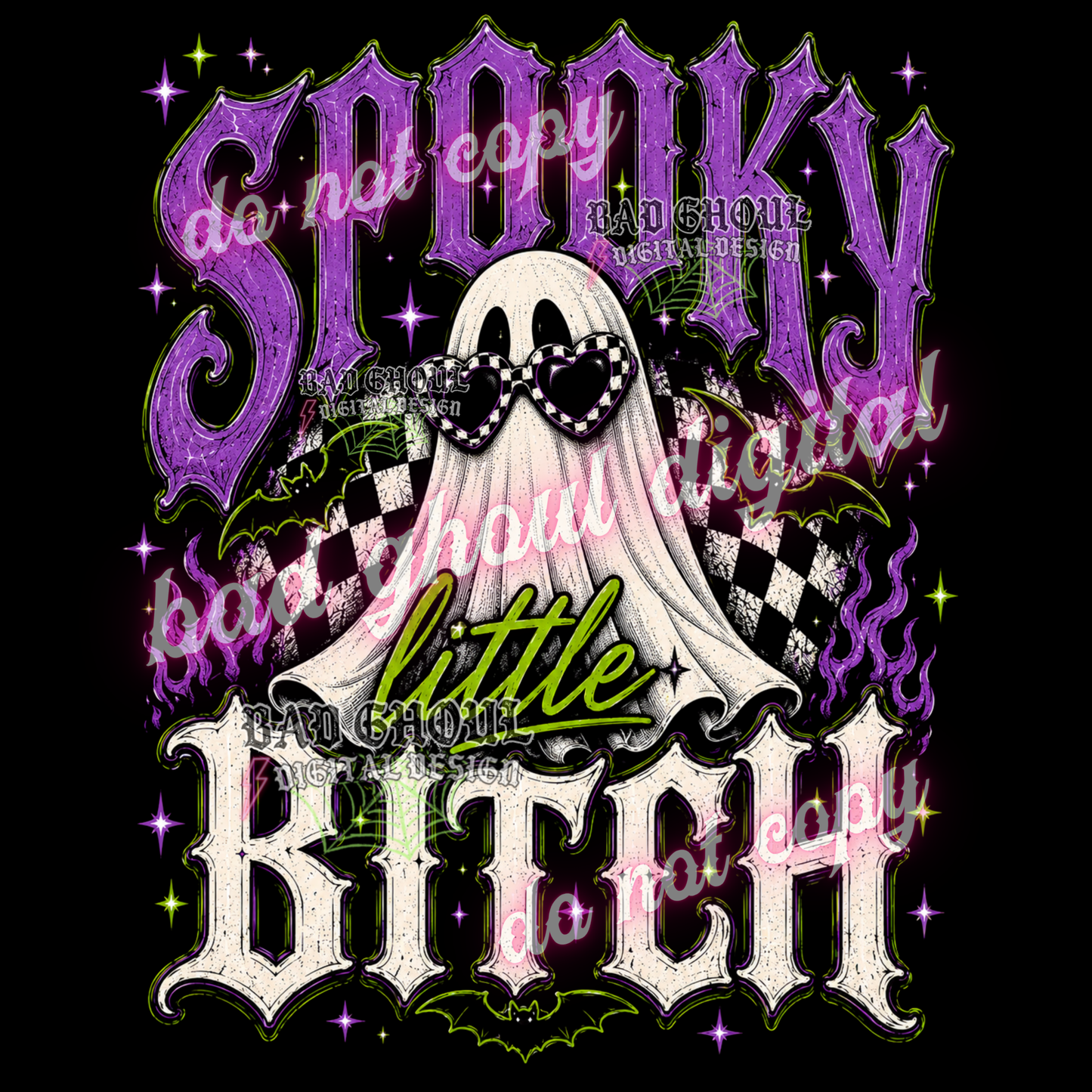 Spooky little bitch | PNG DOWNLOAD BLACK FAB ONLY