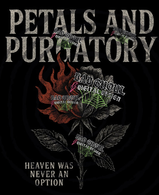 Petals and Purgatory PNG DOWNLOAD Black Fab Only
