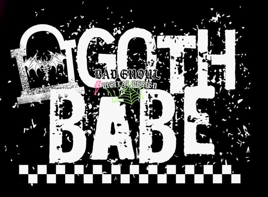Goth Babe PNG Download
