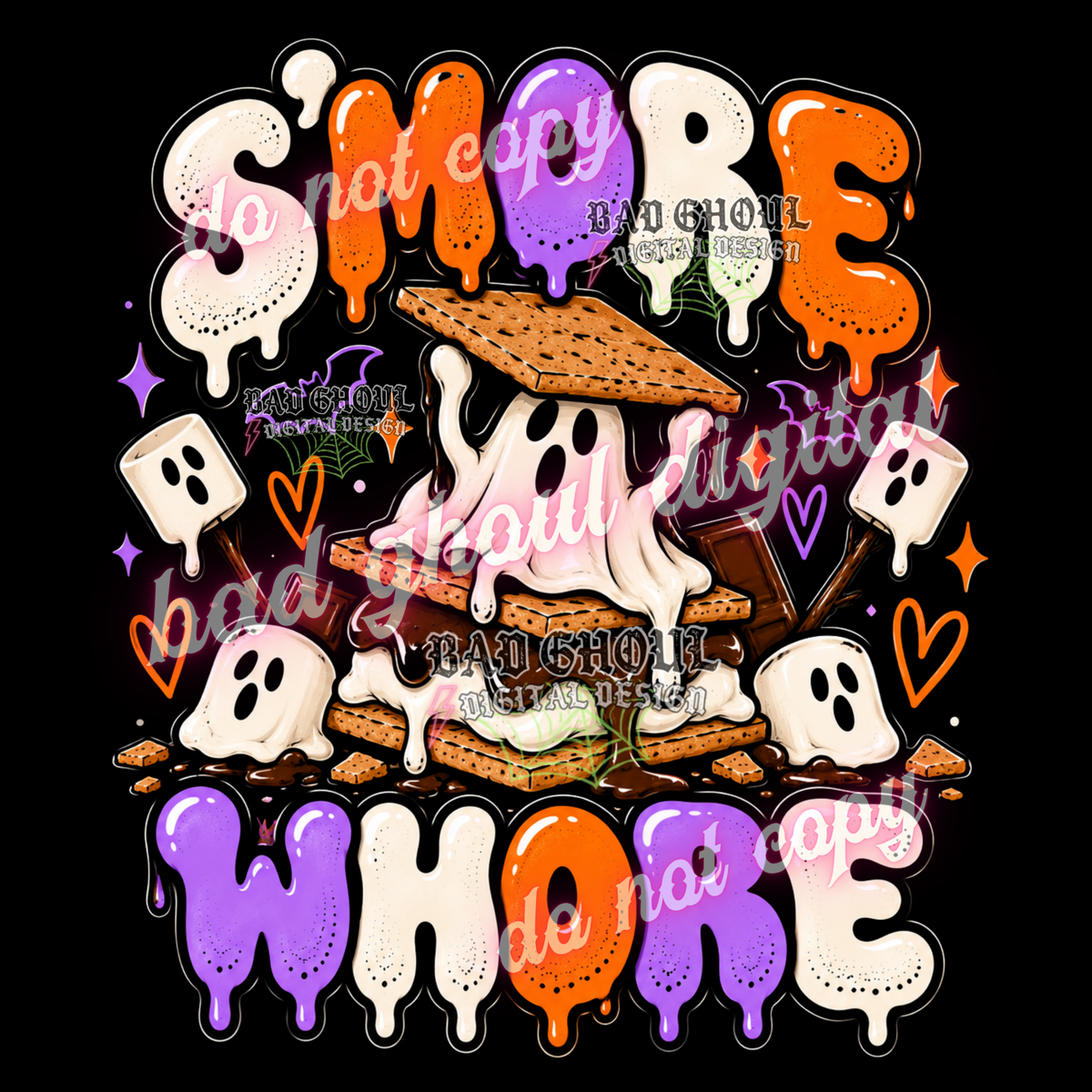 S'more Whore | PNG DOWNLOAD BLACK FAB ONLY