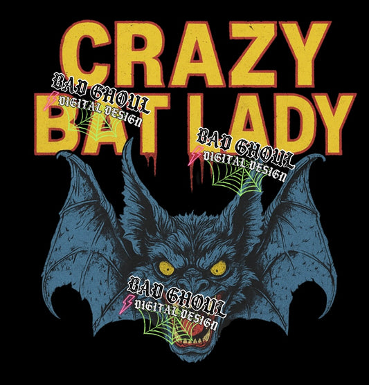 Crazy Bat Lady PNG DOWNLOAD