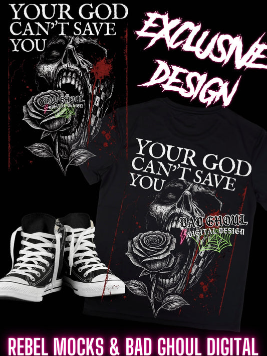 EXCLUSIVE Your God Cant BLACK Fabric ONLY PNG Download