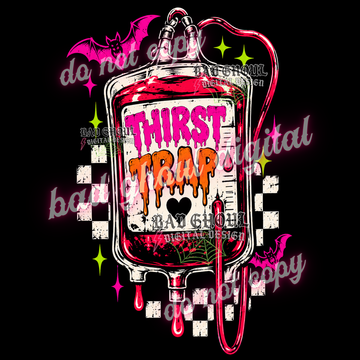 Thirst Trap | PNG DOWNLOAD BLACK FAB ONLY