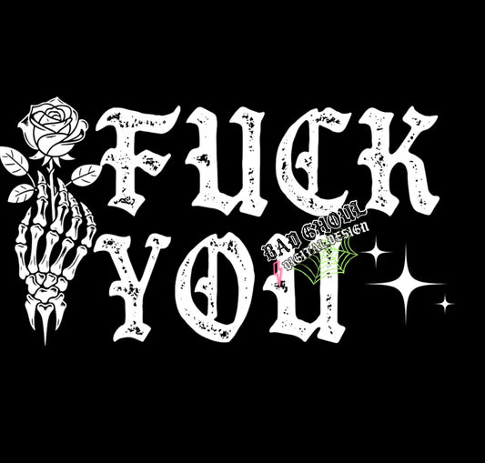 Fuck You PNG Download 2 files Black & white