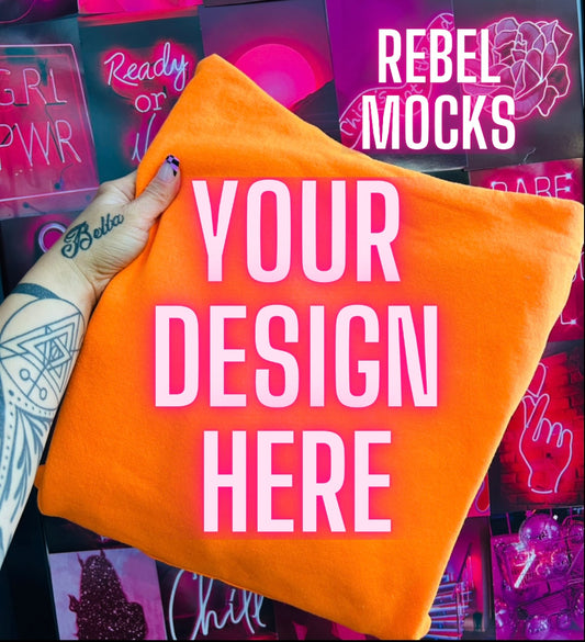 Jerzee Safety Orange Aesthetic Mock Up TRENDING