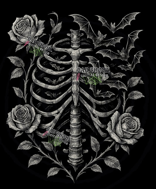 Breathing Bats PNG DOWNLOAD black fabric only