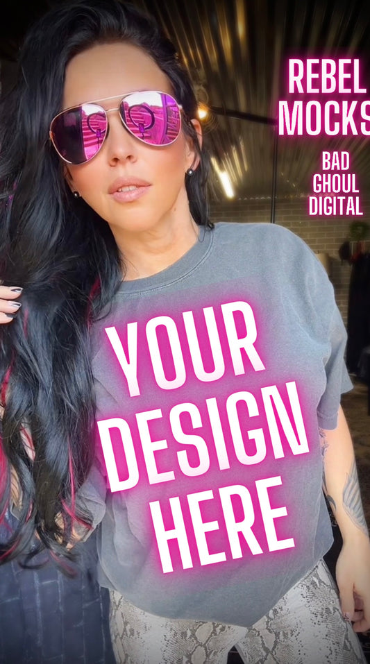 Alt Vibes Pepper Tee Model Mock Up TRENDING