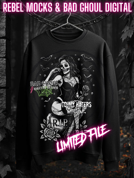 LIMITED To My Haters With Love, RIP PNG DOWNLOAD Black Fab Only