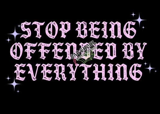 Stop being offended PNG Download