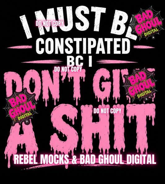 Don’t Give A Shit|Black Fabric|PNG DOWNLOAD