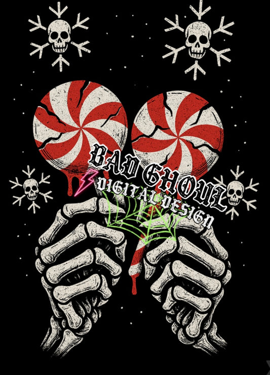 Skelly Peppermints PNG DOWNLOAD Black Fab Only