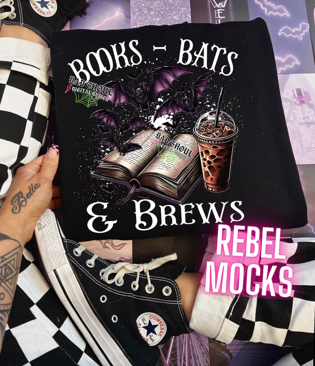 Books Bats Brews PNG Download
