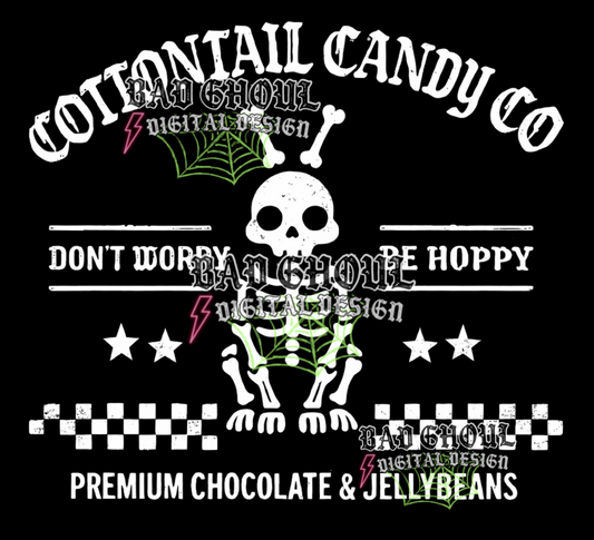 Cottontail Candy Co - Skellie Bunny | PNG DOWNLOAD BLACK FAB ONLY
