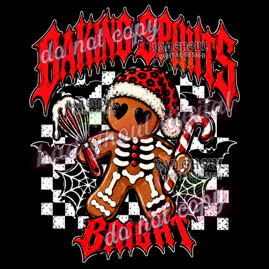 Baking Spirits Bright I  PNG DOWNLOAD BLACK FAB ONLY