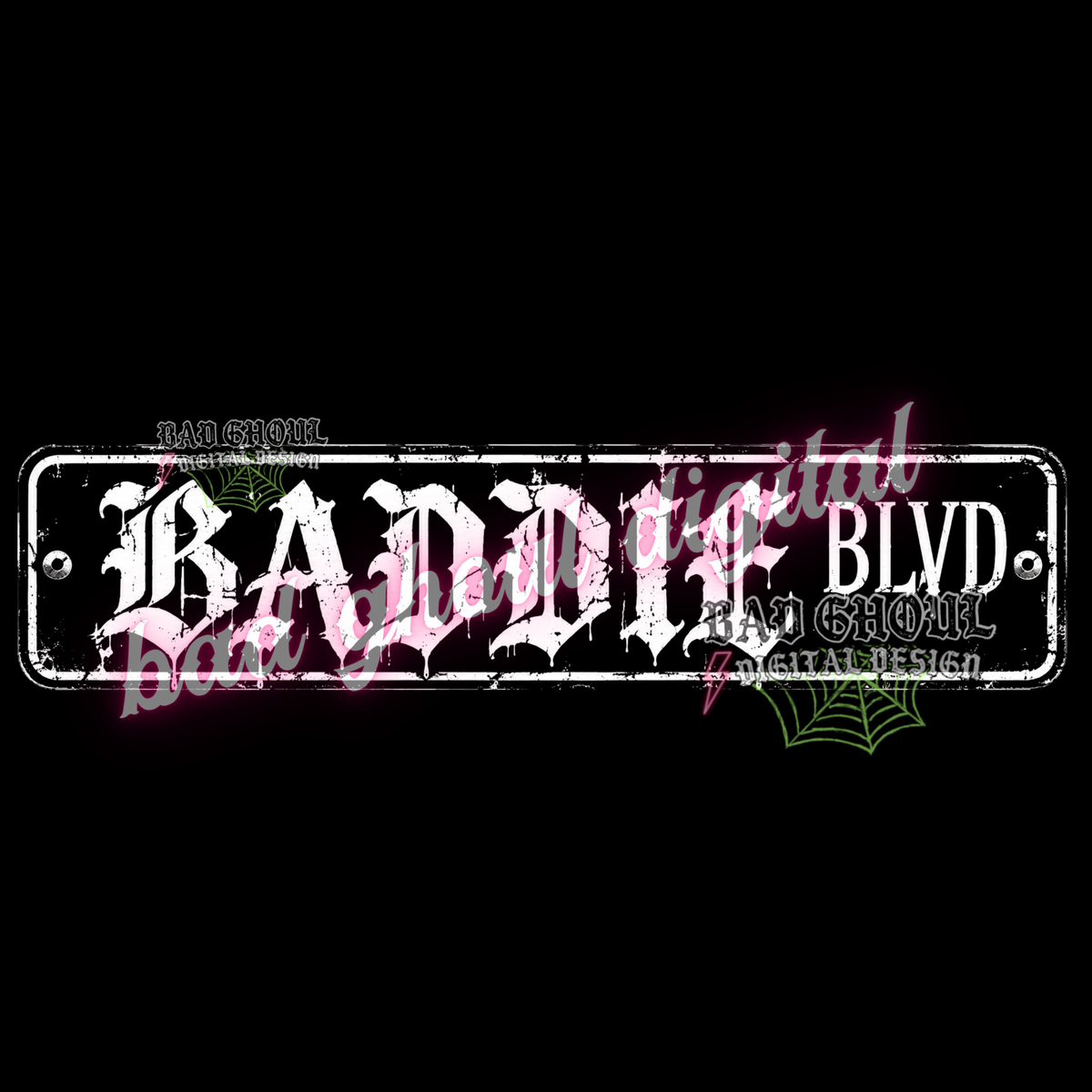 Baddie Blvd | PNG DOWNLOAD BLACK FAB ONLY