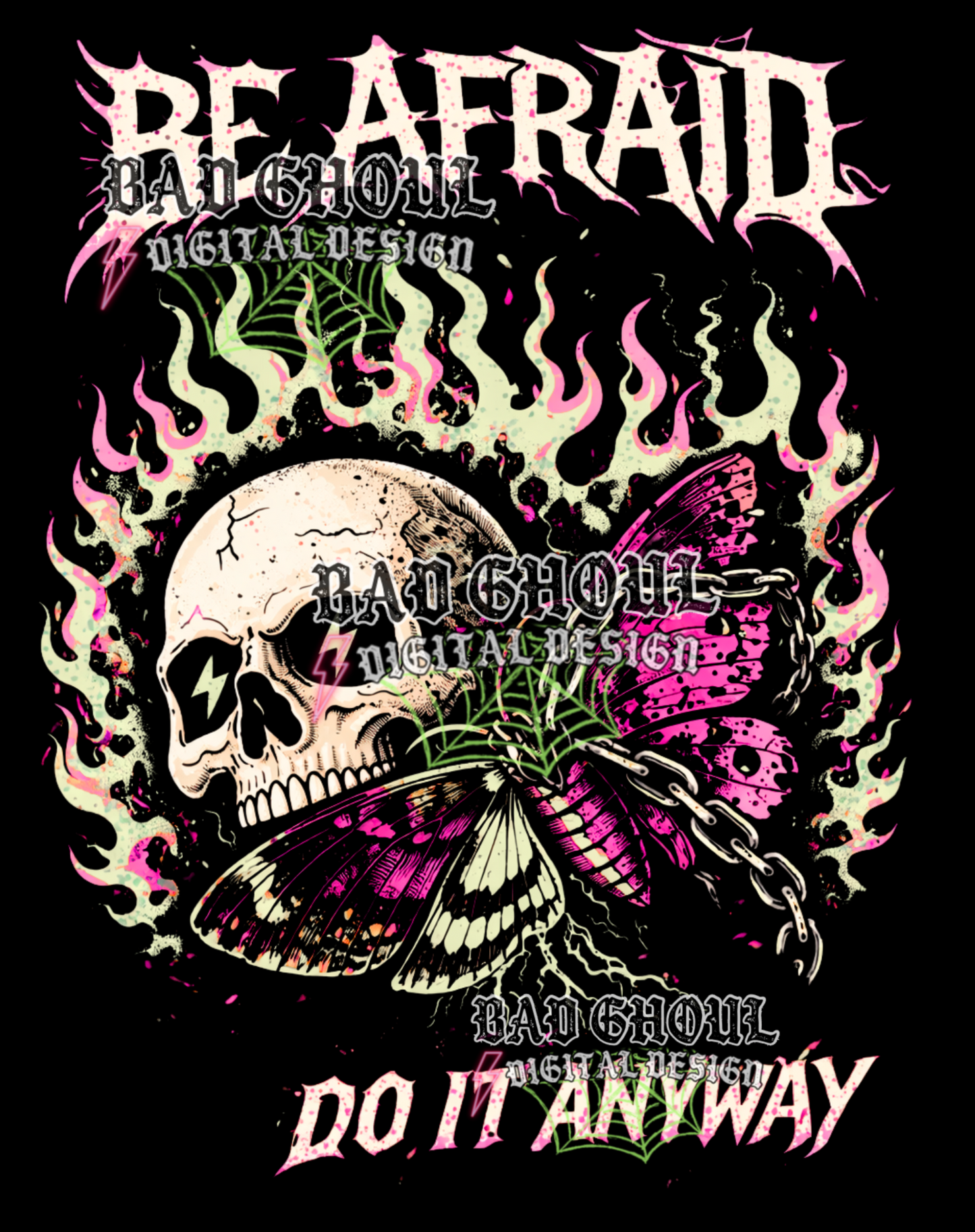 Be afraid do it anyway | PNG DOWNLOAD BLACK FAB ONLY