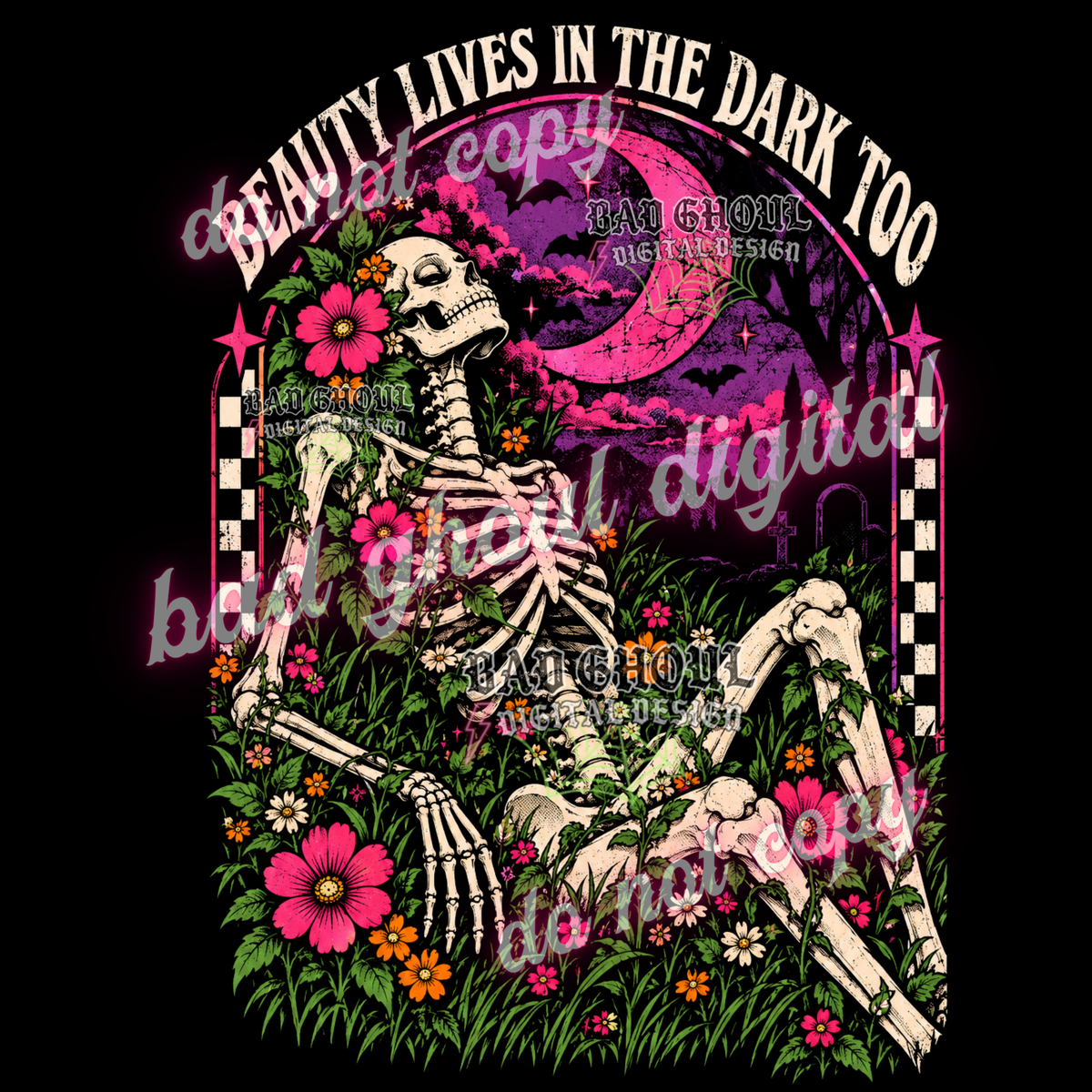 Beauty lives in the dark too | PNG DOWNLOAD BLACK FAB ONLY
