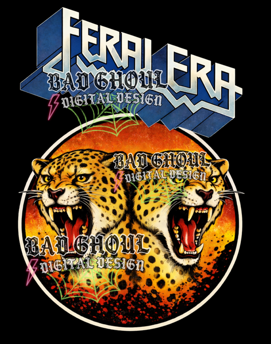 Feral Era - 80's band Leopards |  PNG DOWNLOAD