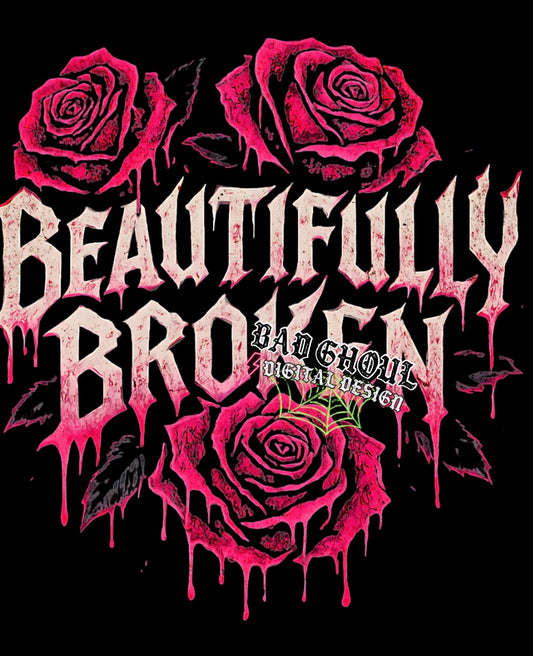 Beautifully Broken PNG Download Black Fabric Only