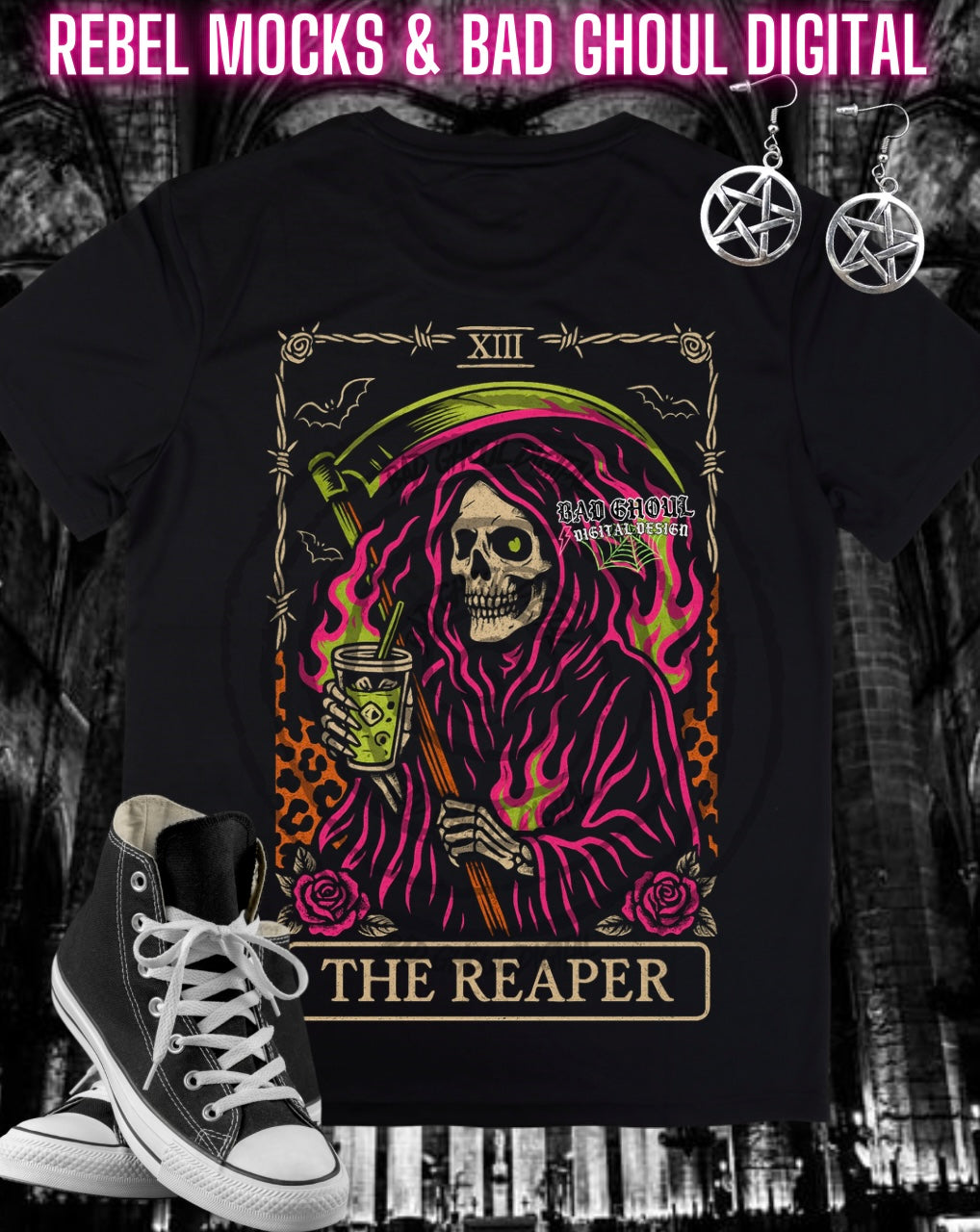 Tarot Bundle PNG DOWNLOAD black Fab Only