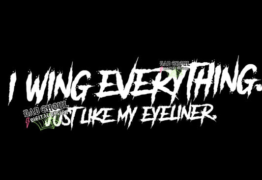 I wing Everything PNG Download 2 files black and white