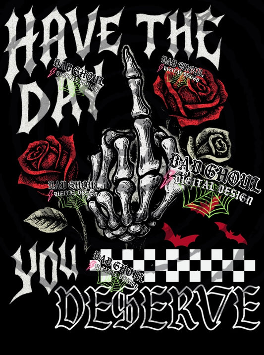 Have The Day- Black Fab Only PNG DOWNLOAD