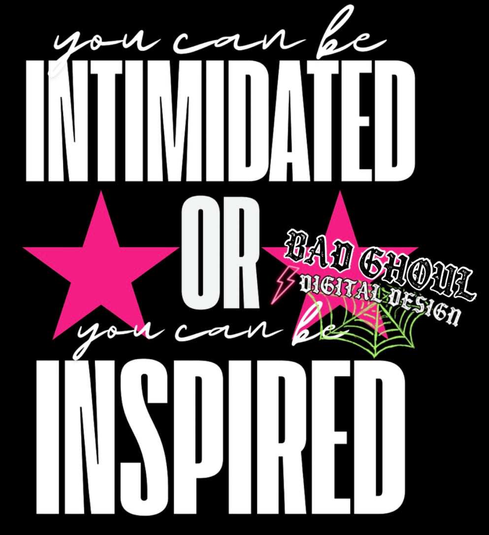 Intimidated or Inspired  PNG Download