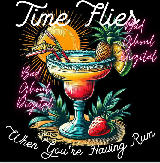 Time Flies PNG Download sub & DTF 2 files