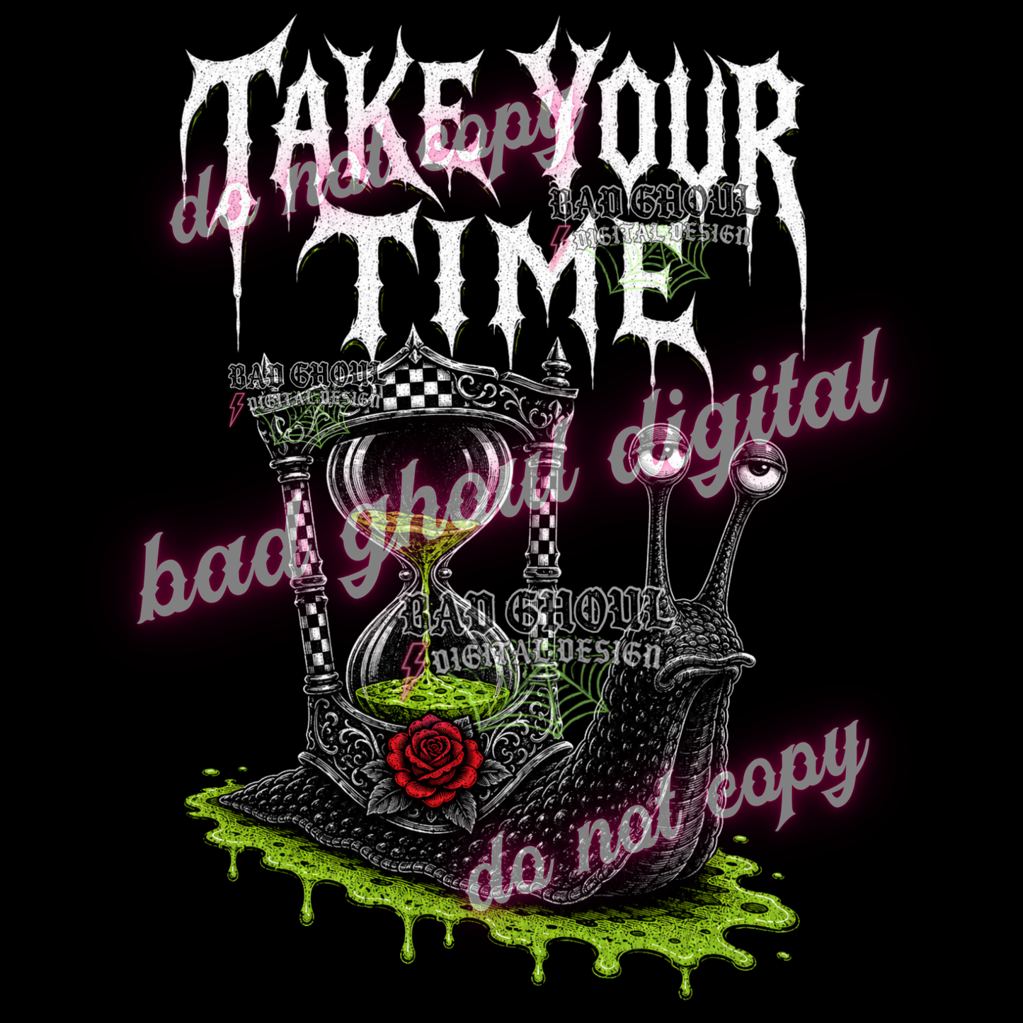 Take your time - Snail | PNG DOWNLOAD