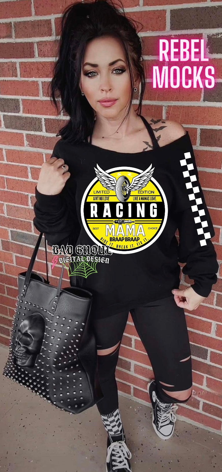 Racing Mama Bundle 7 Files Including Sleeve PNG Download