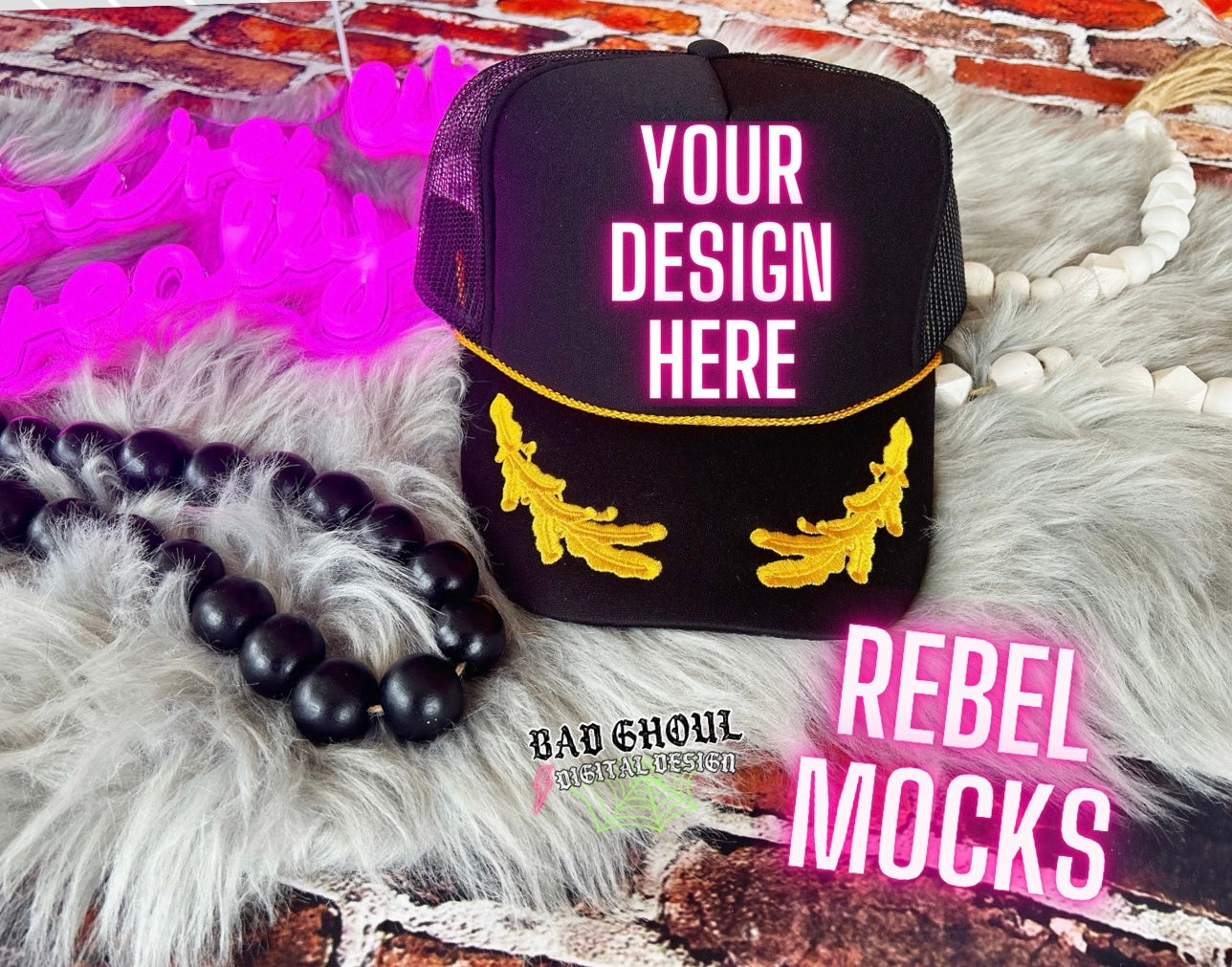 TRENDING Otto HAT Flat Lay Mock Up