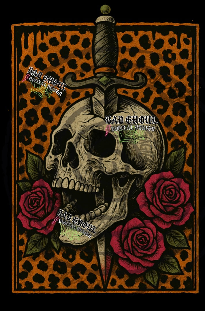 Skull & Dagger PNG DOWNLOAD
