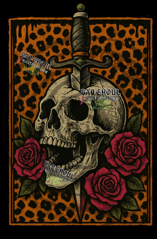 Skull & Dagger PNG DOWNLOAD