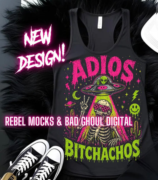 Adios | Black Fabric |PNG DOWNLOAD
