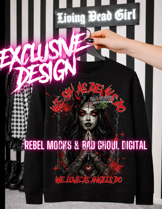 Exclusive| We Sin |Black Fab Only  PNG DOWNLOAD