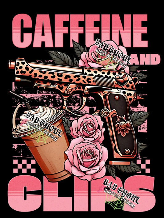 Caffeine & clips PNG Download