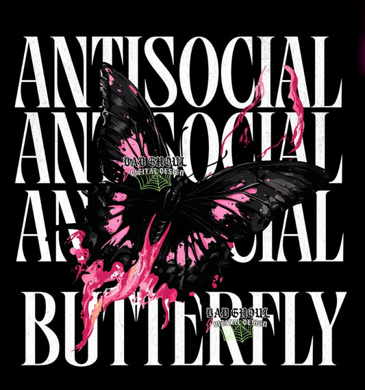 Anti Social Butterfly PNG Download