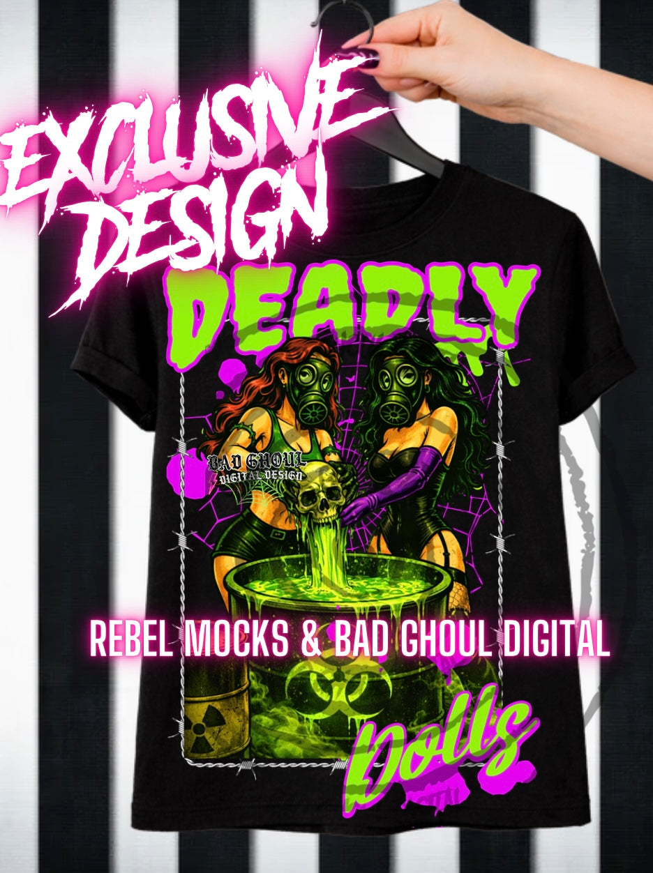 Exclusive|Deadly Dolls | Black Fab Only  PNG DOWNLOAD