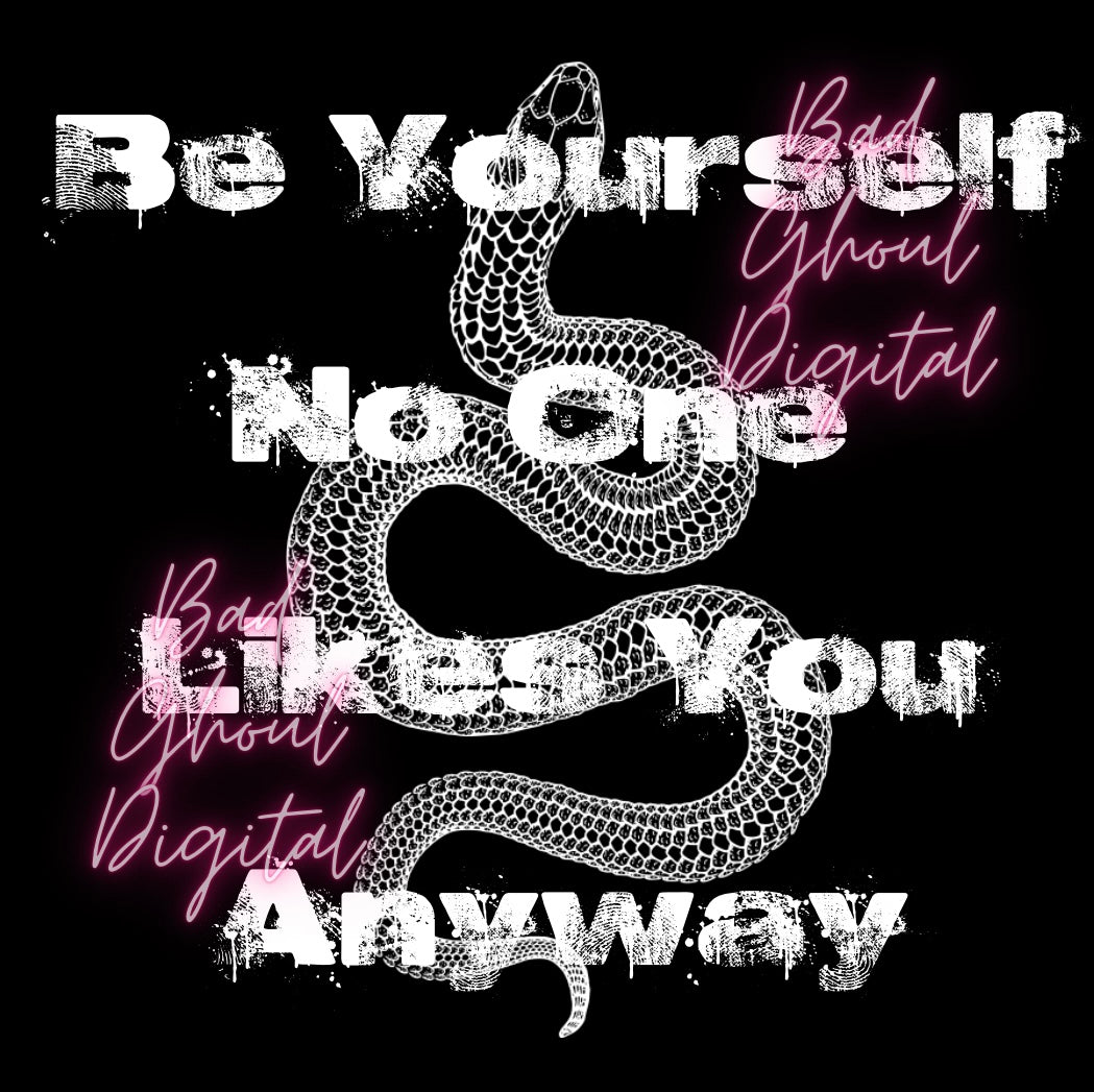 Be Yourself PNG download sub & DTF friendly