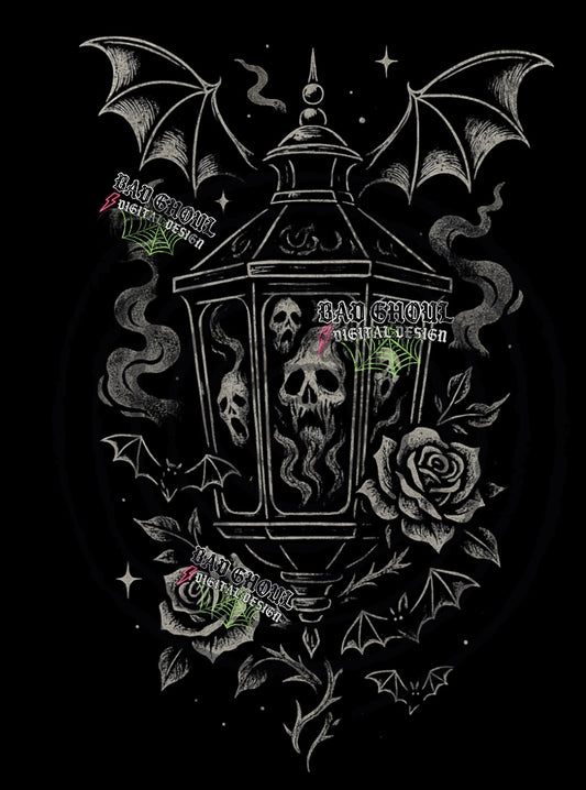 Spirit Lantern PNG DOWNLOAD Black Fab Only