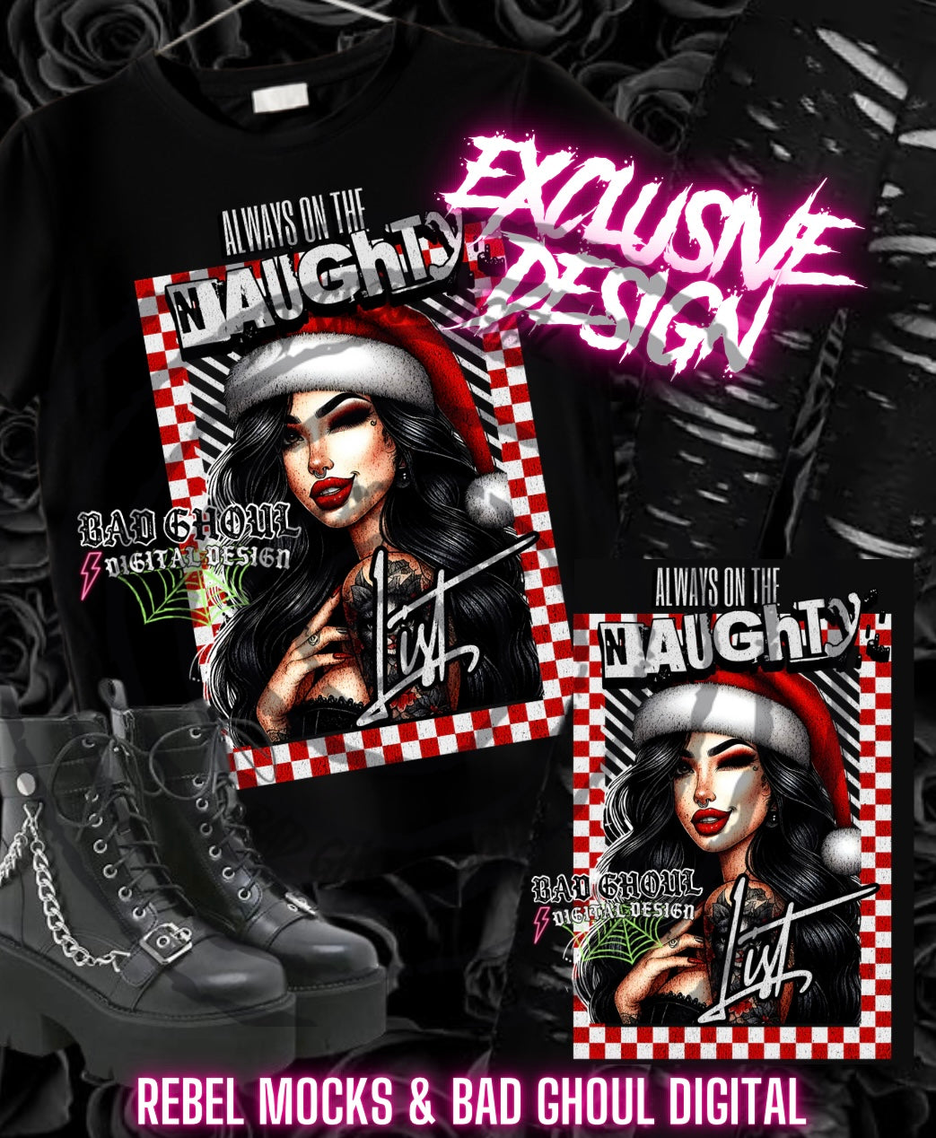 Exclusive Naughty List  PNG DOWNLOAD