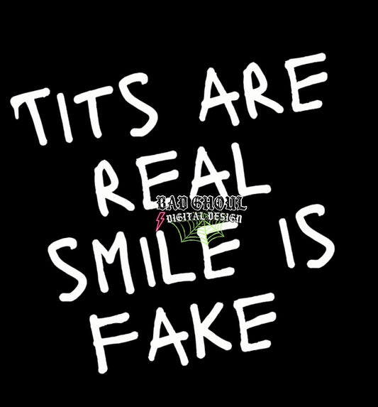 Tits Are Real PNG Download black and white
