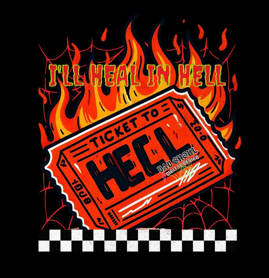 Ill Heal In Hell PNG Download with Pocket