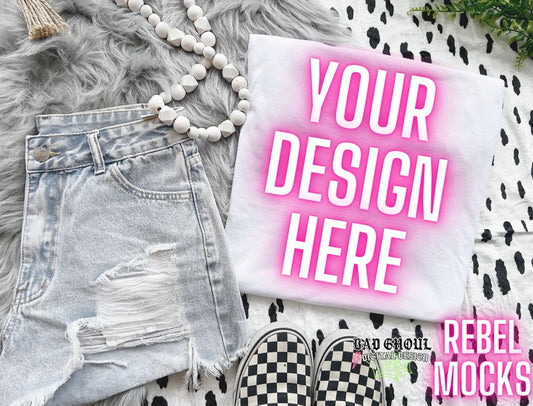 White Flat Lay Mock Up Neutral Vibes