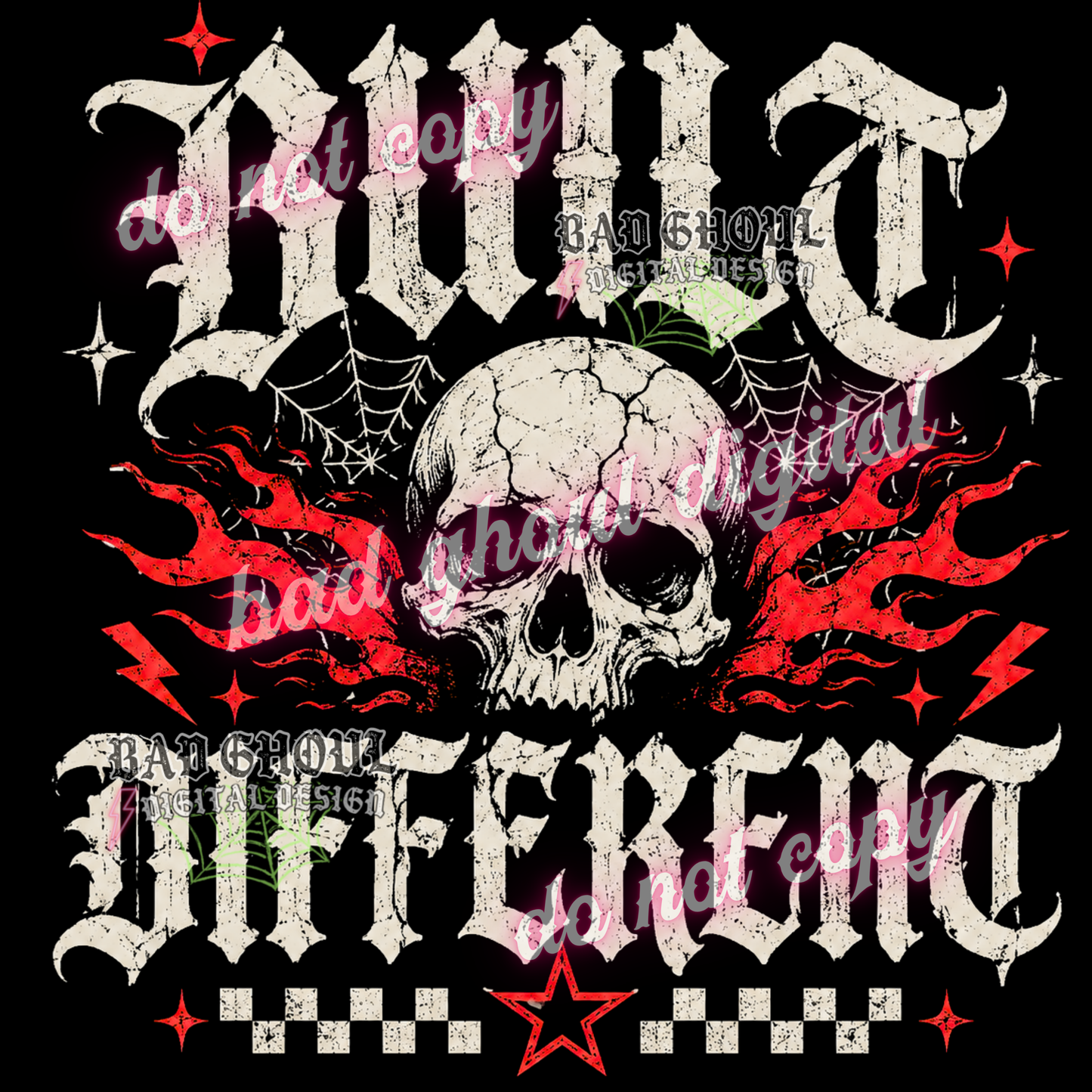 Built Different | PNG DOWNLOAD | BLACK FAB ONLY