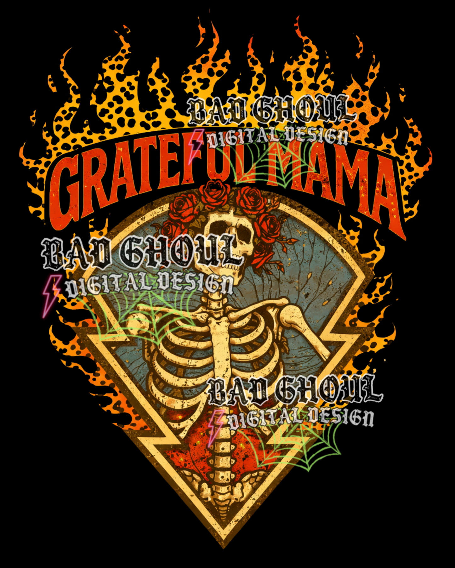 Grateful Mama |  PNG DOWNLOAD BLACK FAB ONLY