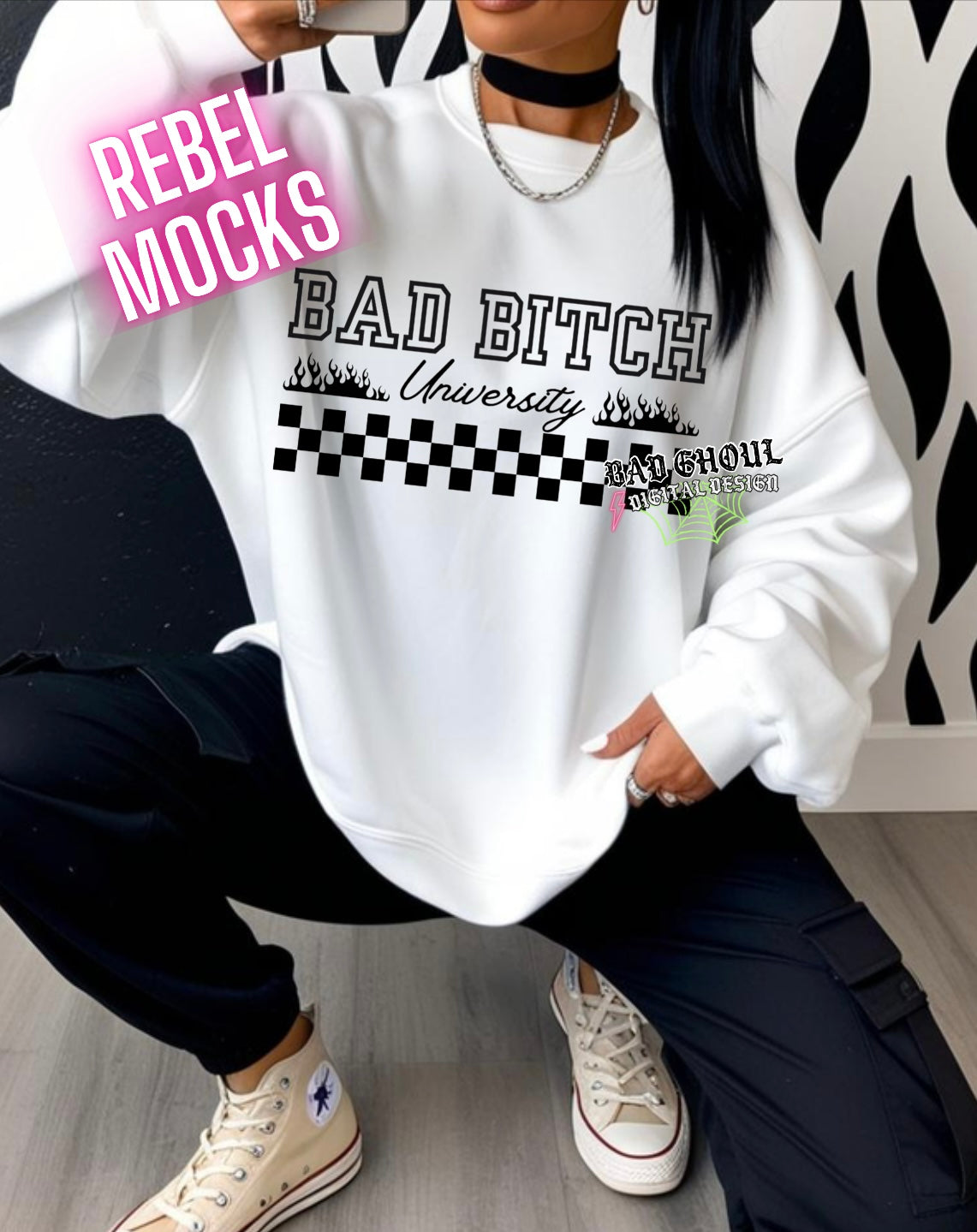 Bad Bitch PNG Download two files